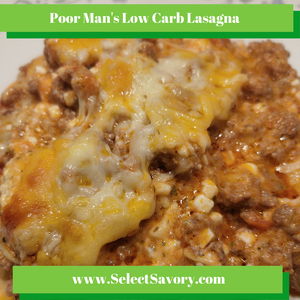 Poor Man's Low Carb Lasagna