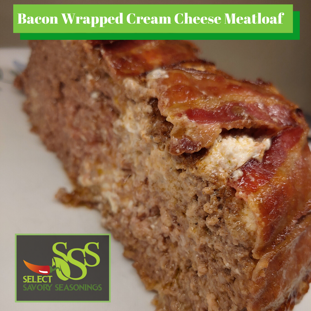 Bacon Wrapped Cream Cheese Meatloaf